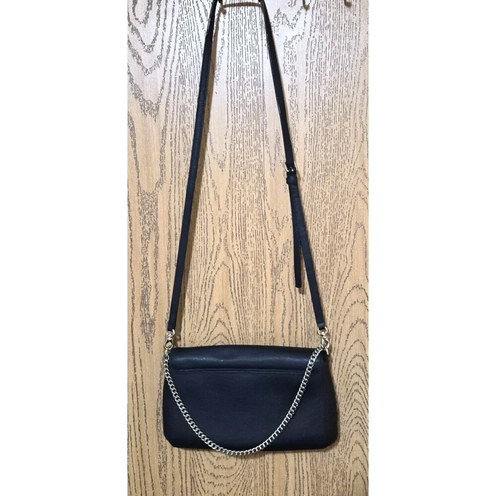 Kate Spade Black Saffiano Leather Limited Edition Crossbody Bag Chain Strap